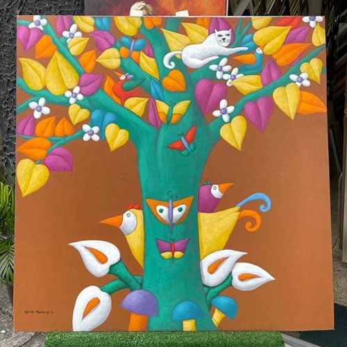 Árbol Silvestre - Pintura colorida
