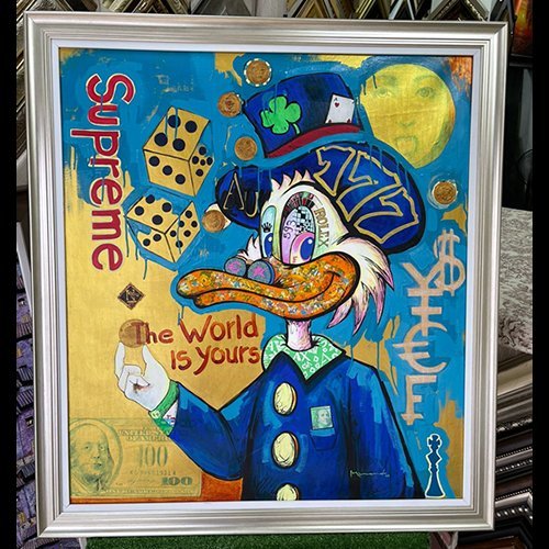 The World is Yours - Arte urbano enmarcado